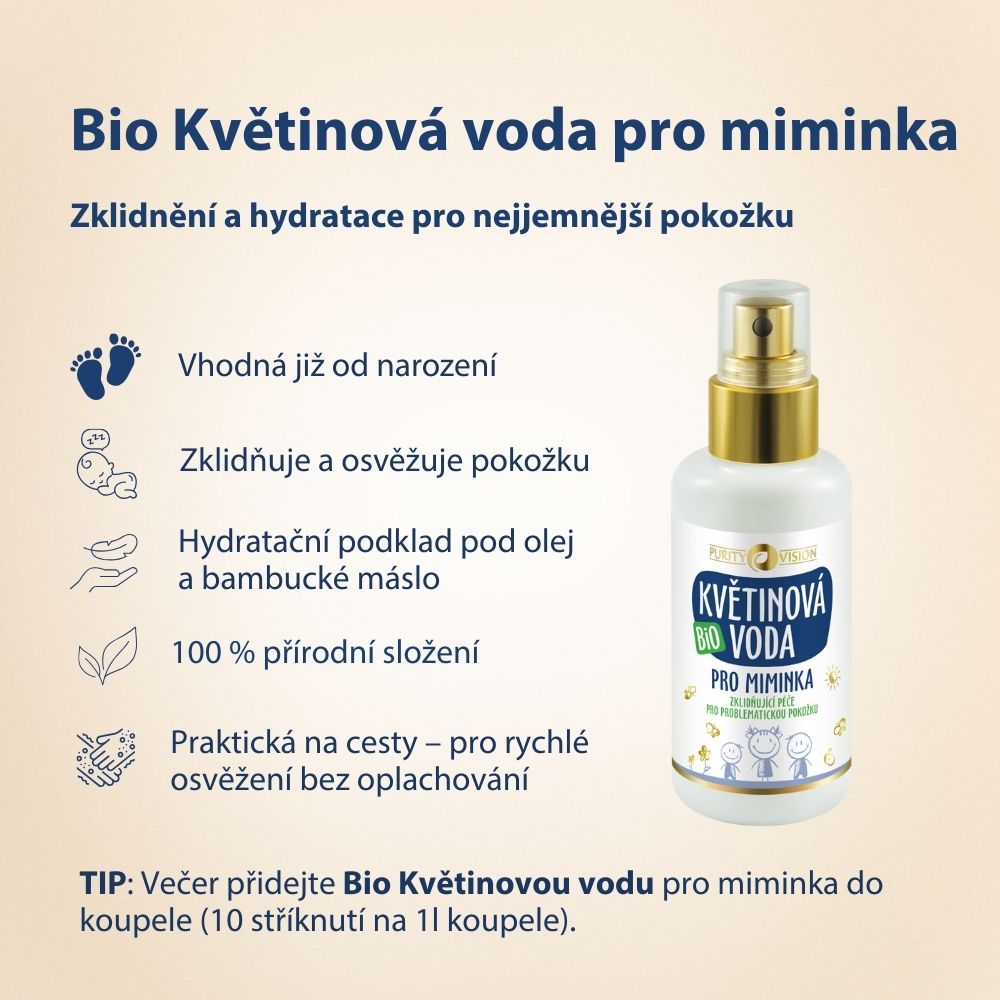 Agua floral bio para bebés 200 ml