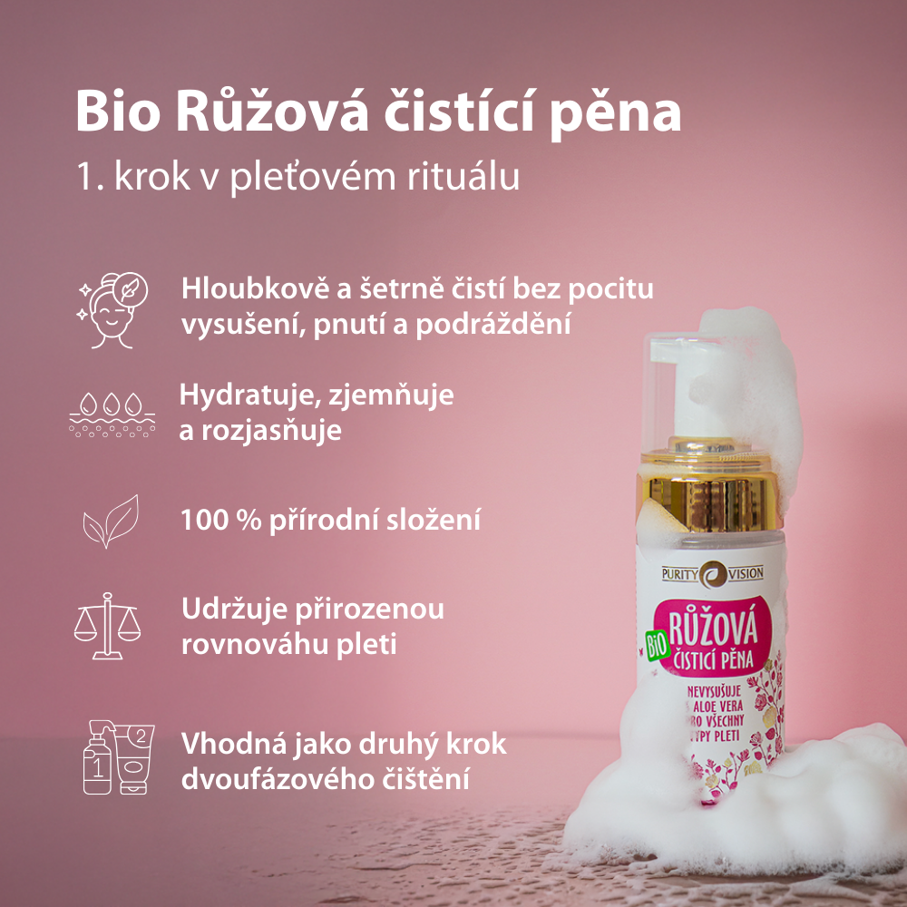 Espuma Limpiadora Bio Rosa 90 ml